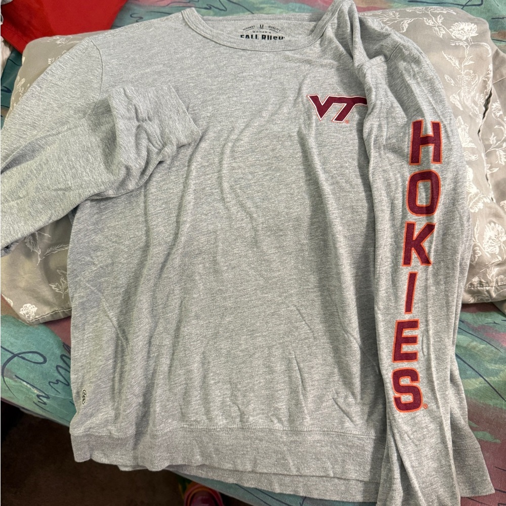 Virginia Tech Hokies women’s Gray Long Sleeve Tee